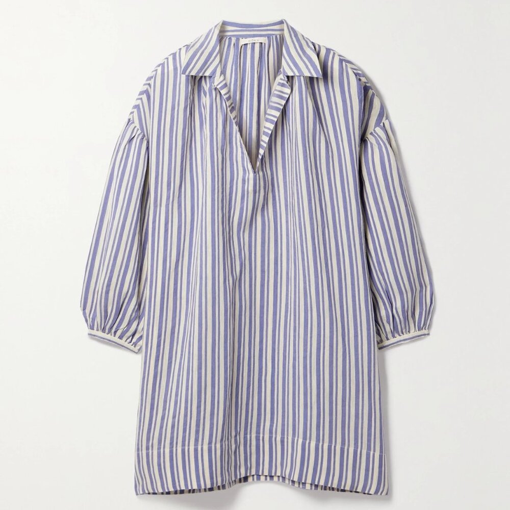 DOEN Marne Dress - Blue Villandry Stripe (XS)